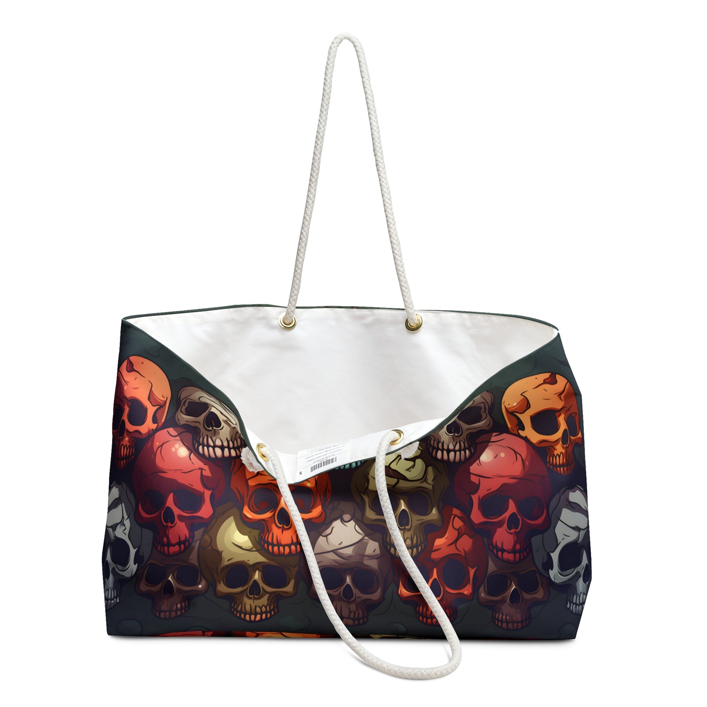 Colorful Skull Weekender Bag