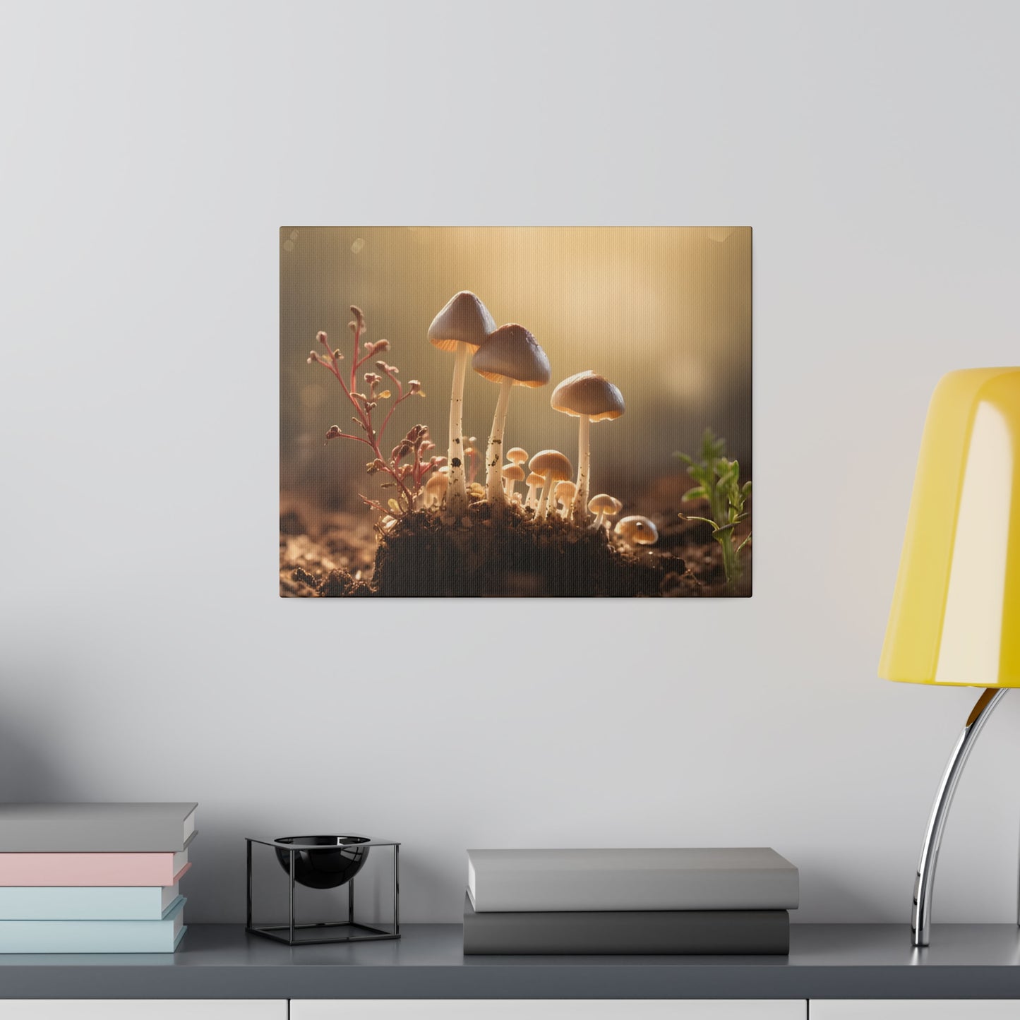 Tiny Mushrooms Matte Canvas, Stretched, 0.75" pn025