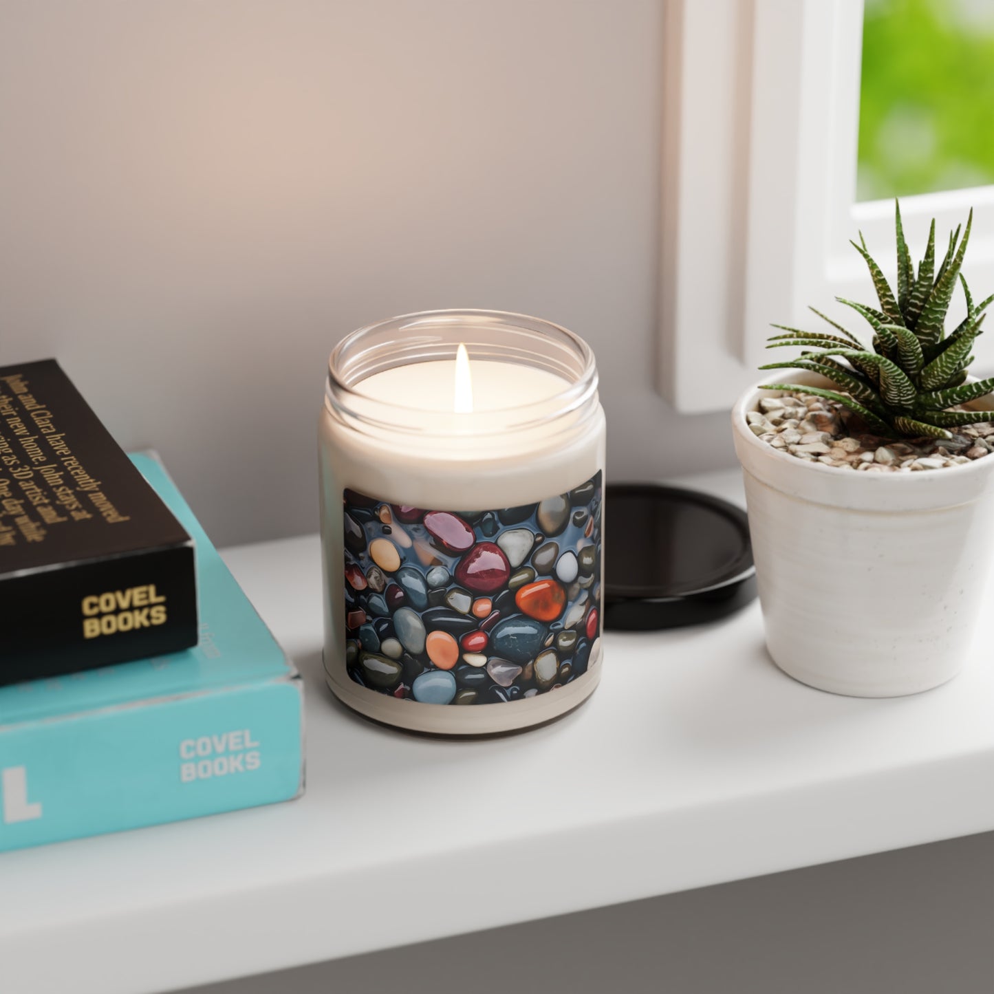 River Rock Scented Soy Candle, 9oz