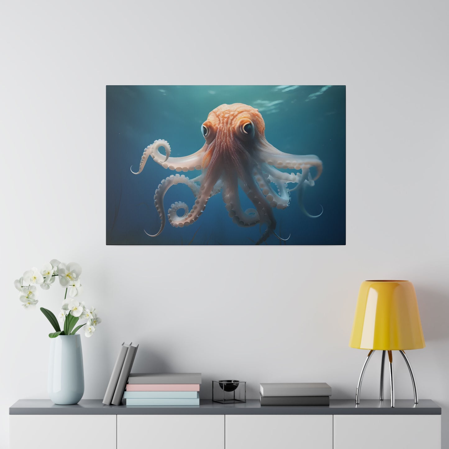 Octopus Matte Canvas, Stretched, 0.75" pn010