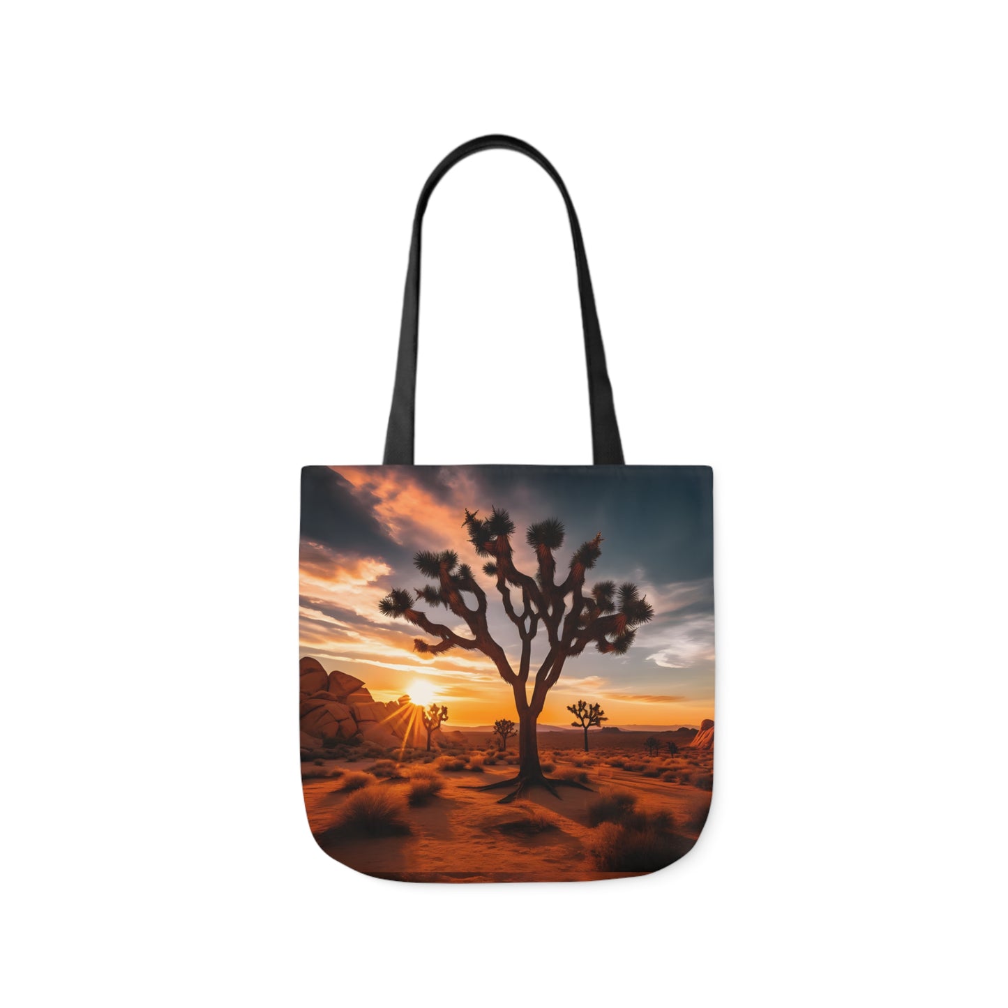 Joshua Tree Polyester Canvas Tote Bag (AOP)