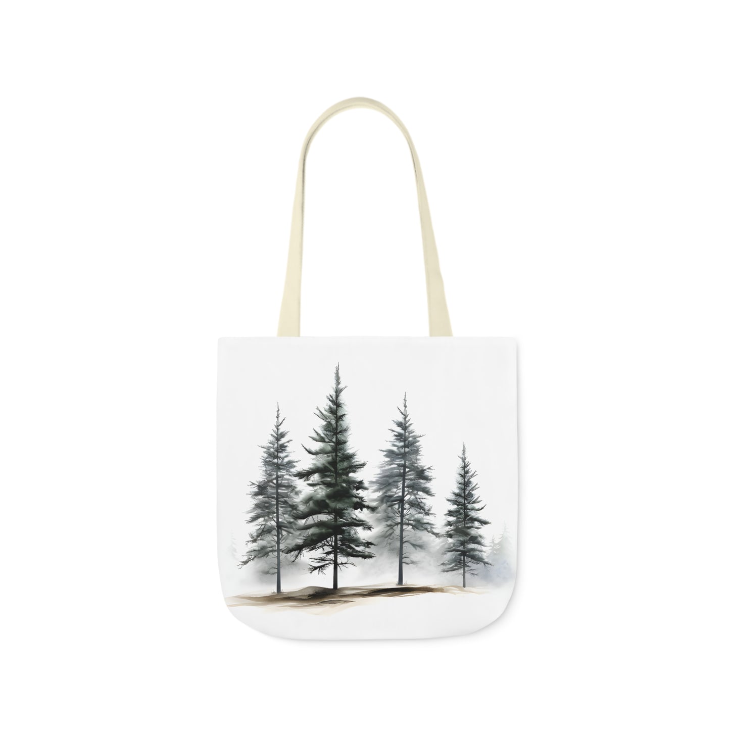 Pine Tree Polyester Canvas Tote Bag (AOP)