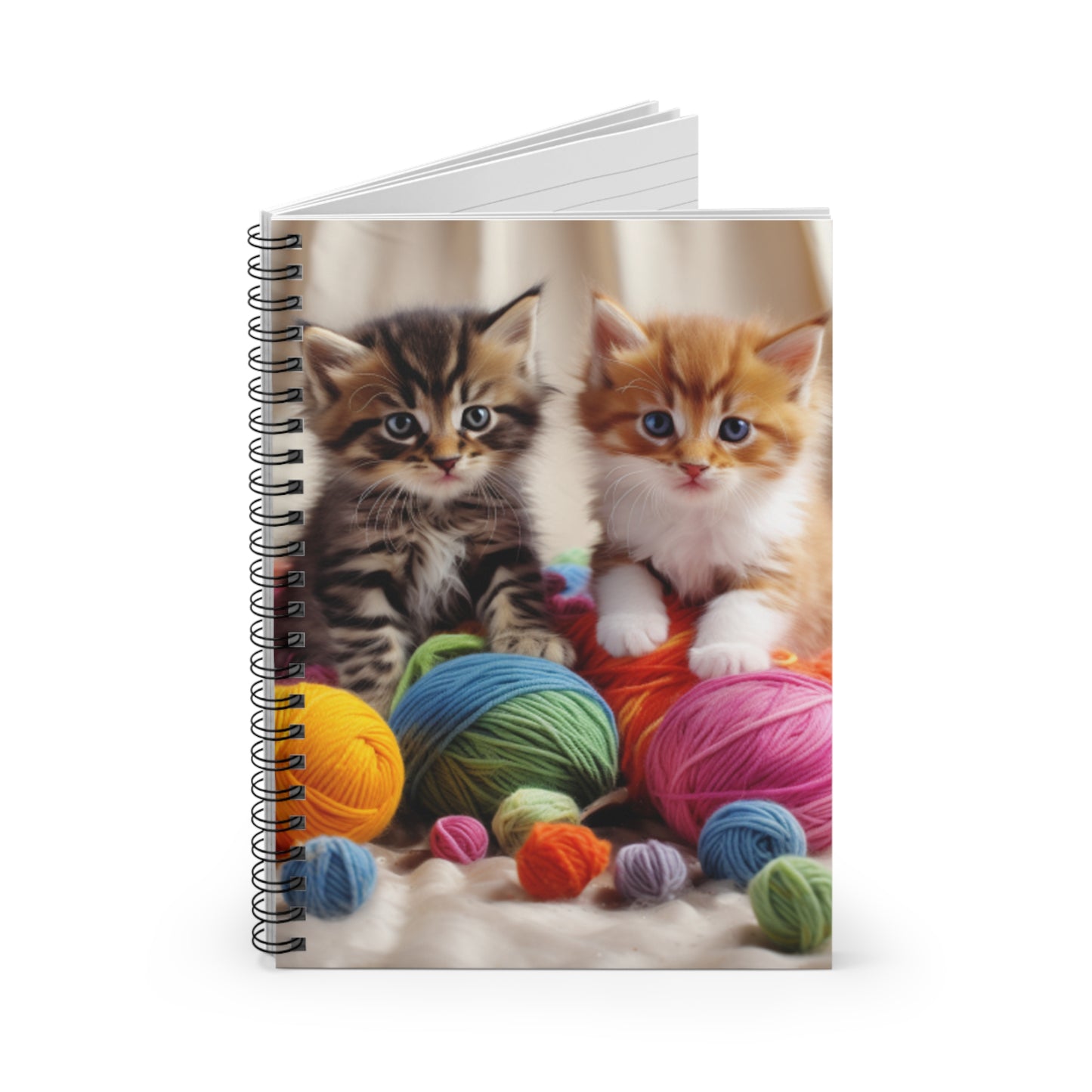 Cute Kittens Spiral Notebook - Ruled Line