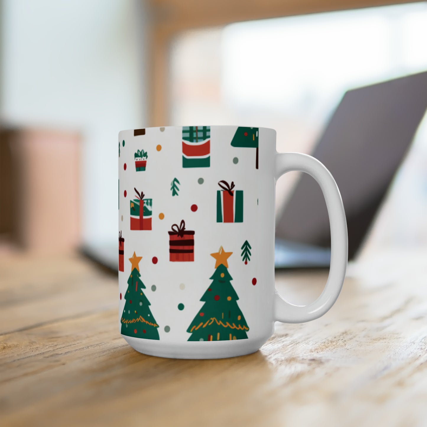 Christmas Tree Ceramic Mug 15oz