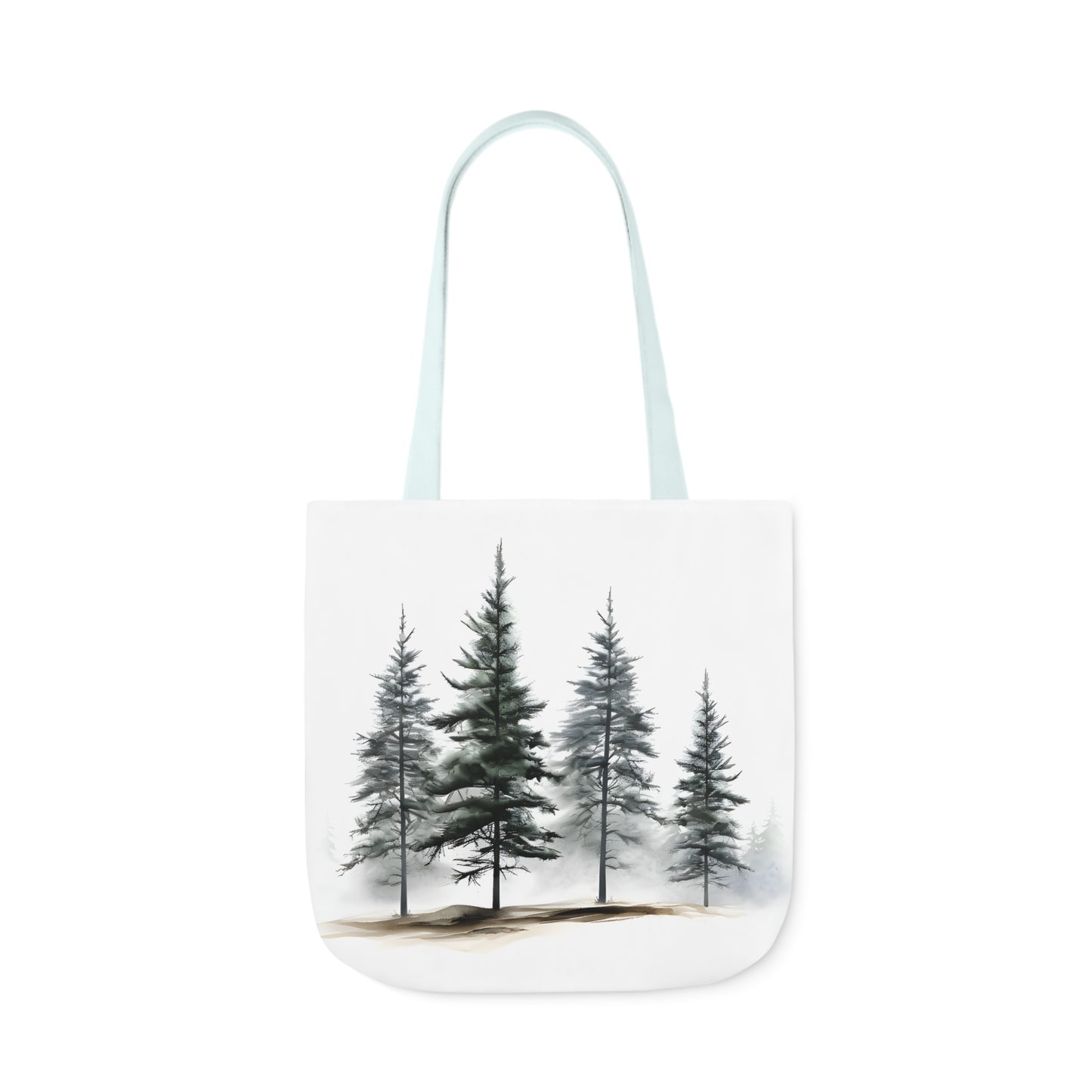 Pine Tree Polyester Canvas Tote Bag (AOP)