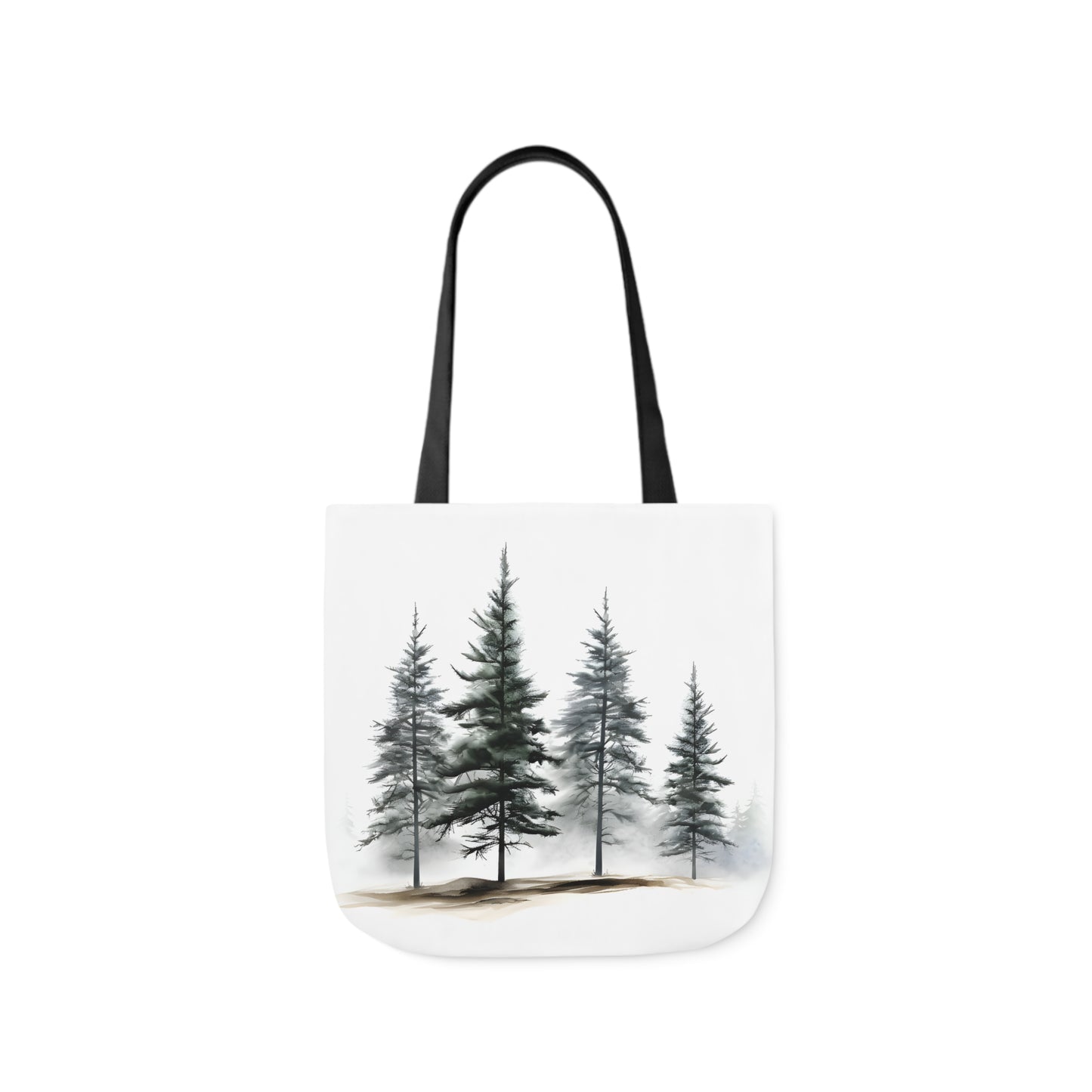 Pine Tree Polyester Canvas Tote Bag (AOP)