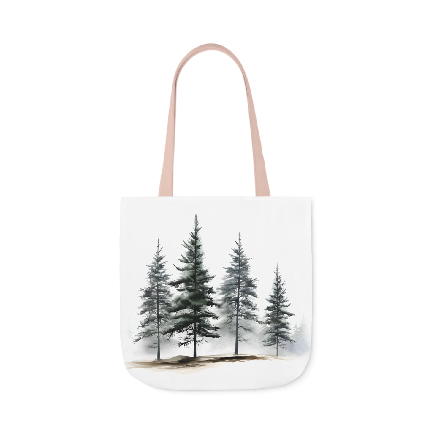 Pine Tree Polyester Canvas Tote Bag (AOP)
