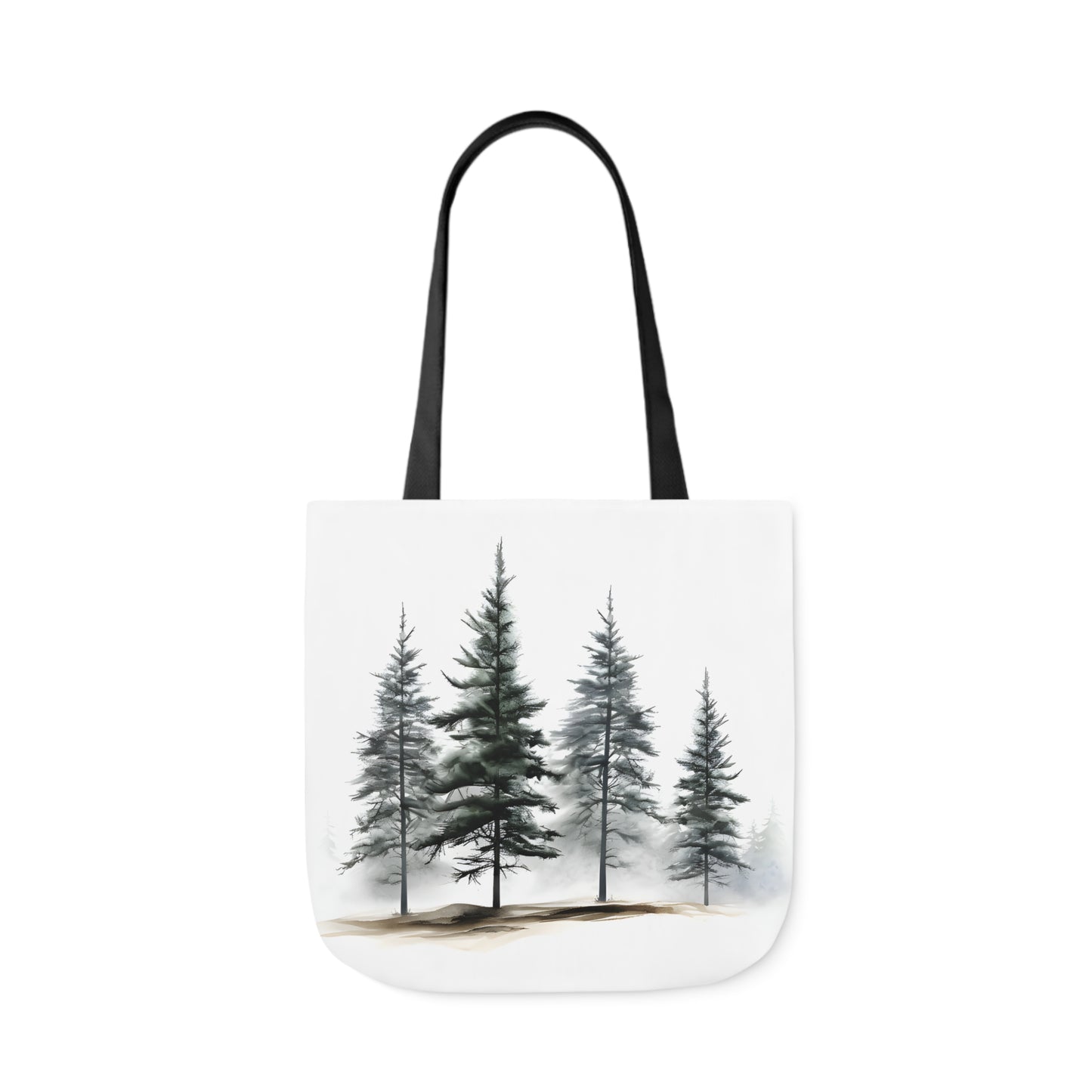 Pine Tree Polyester Canvas Tote Bag (AOP)