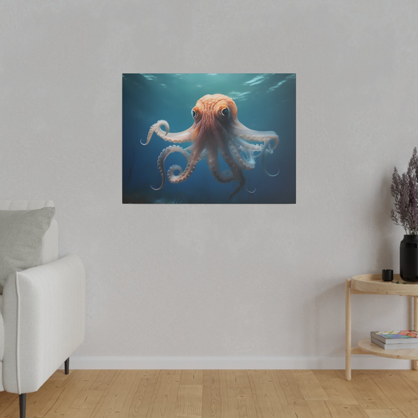 Octopus Matte Canvas, Stretched, 0.75" pn010