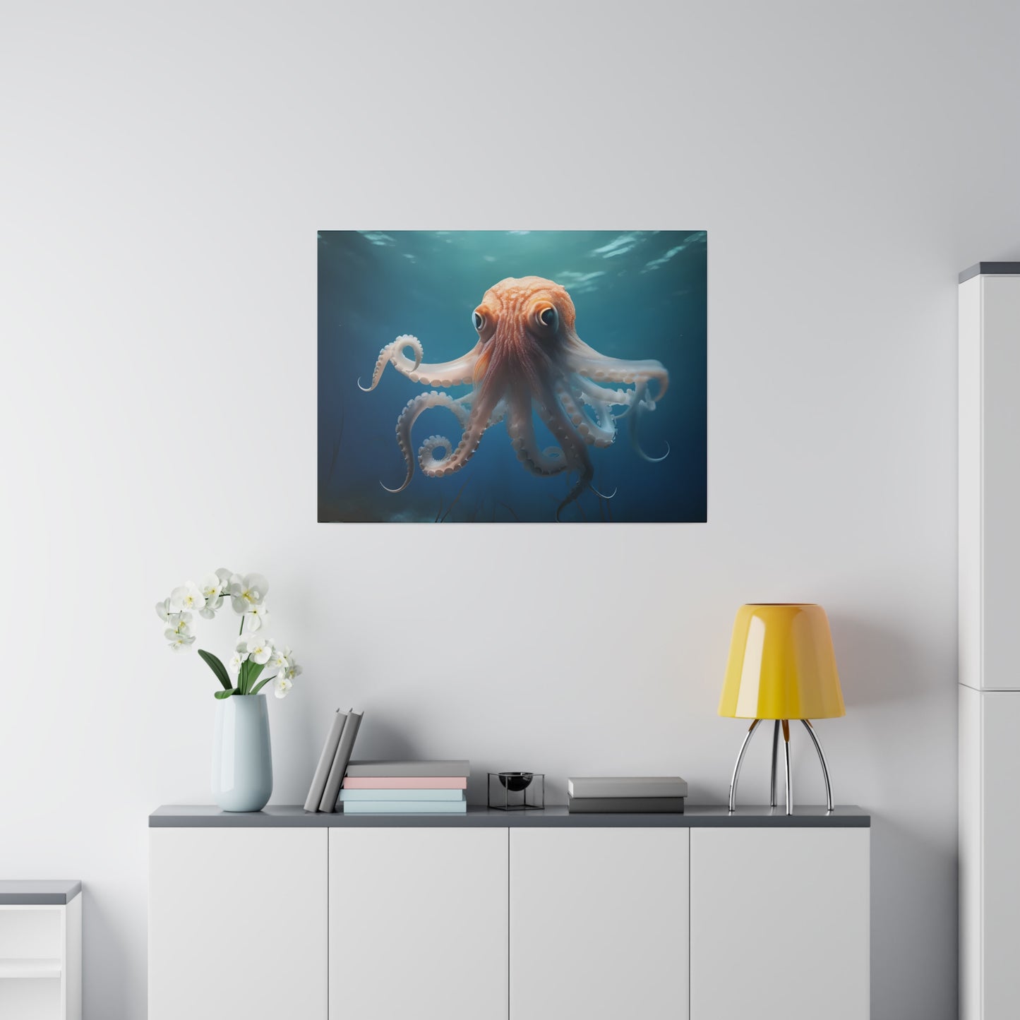 Octopus Matte Canvas, Stretched, 0.75" pn010