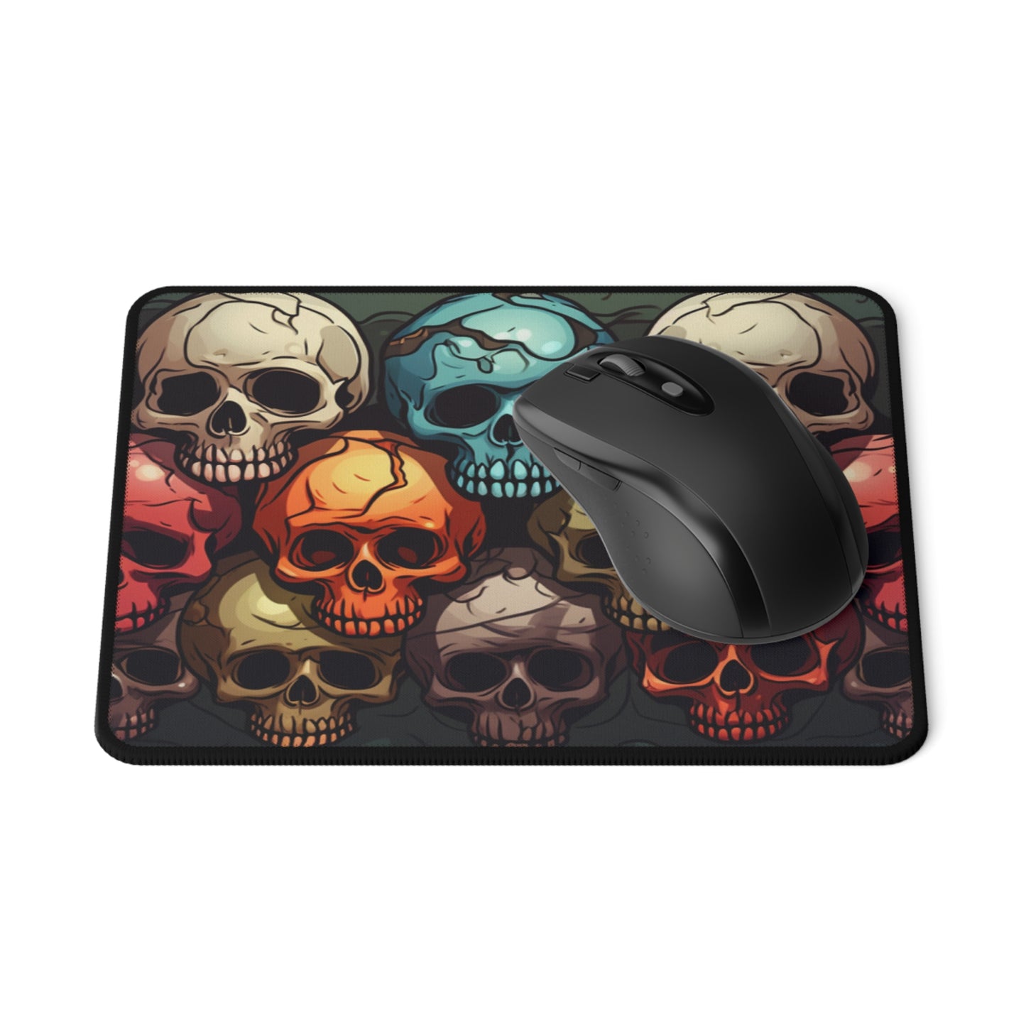 Colorful Skulls Non-Slip Mouse Pads