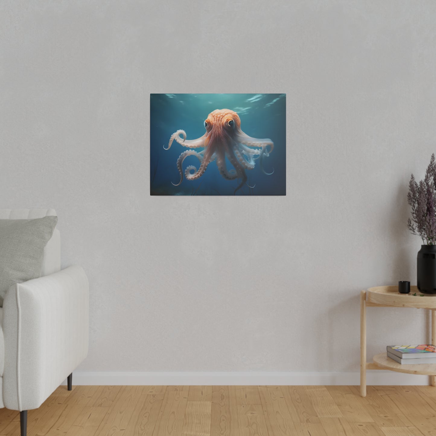 Octopus Matte Canvas, Stretched, 0.75" pn010