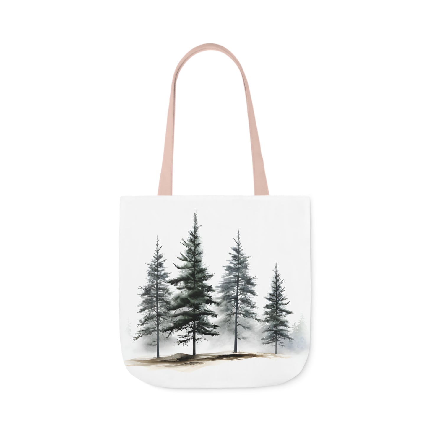 Pine Tree Polyester Canvas Tote Bag (AOP)