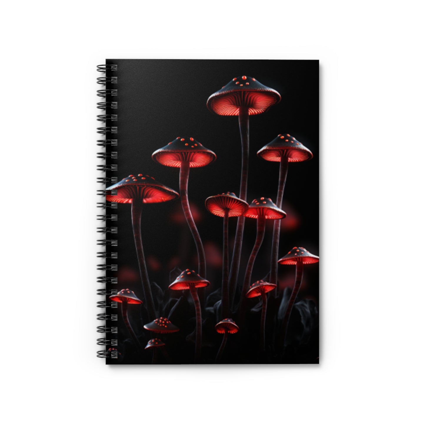 Mushroom Spiral Notebook - Ruled Line