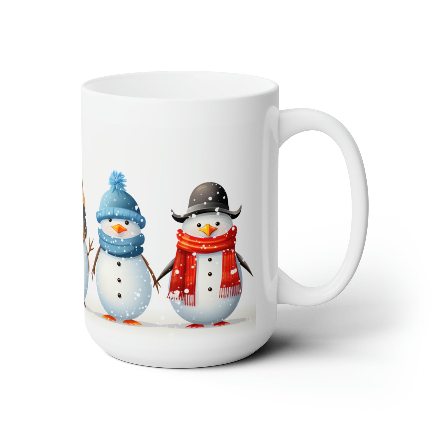 Snow Men Ceramic Mug 15oz