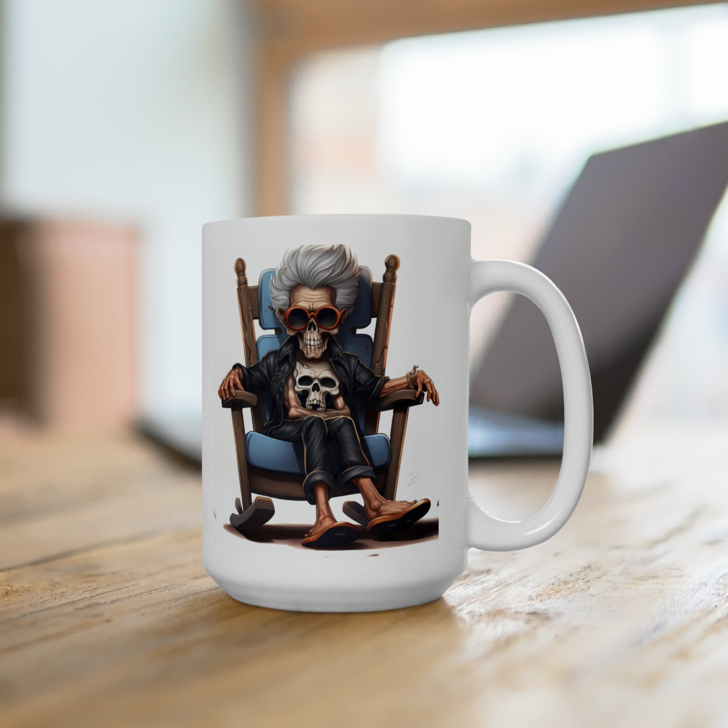 Rocker Chick Ceramic Mug 15oz