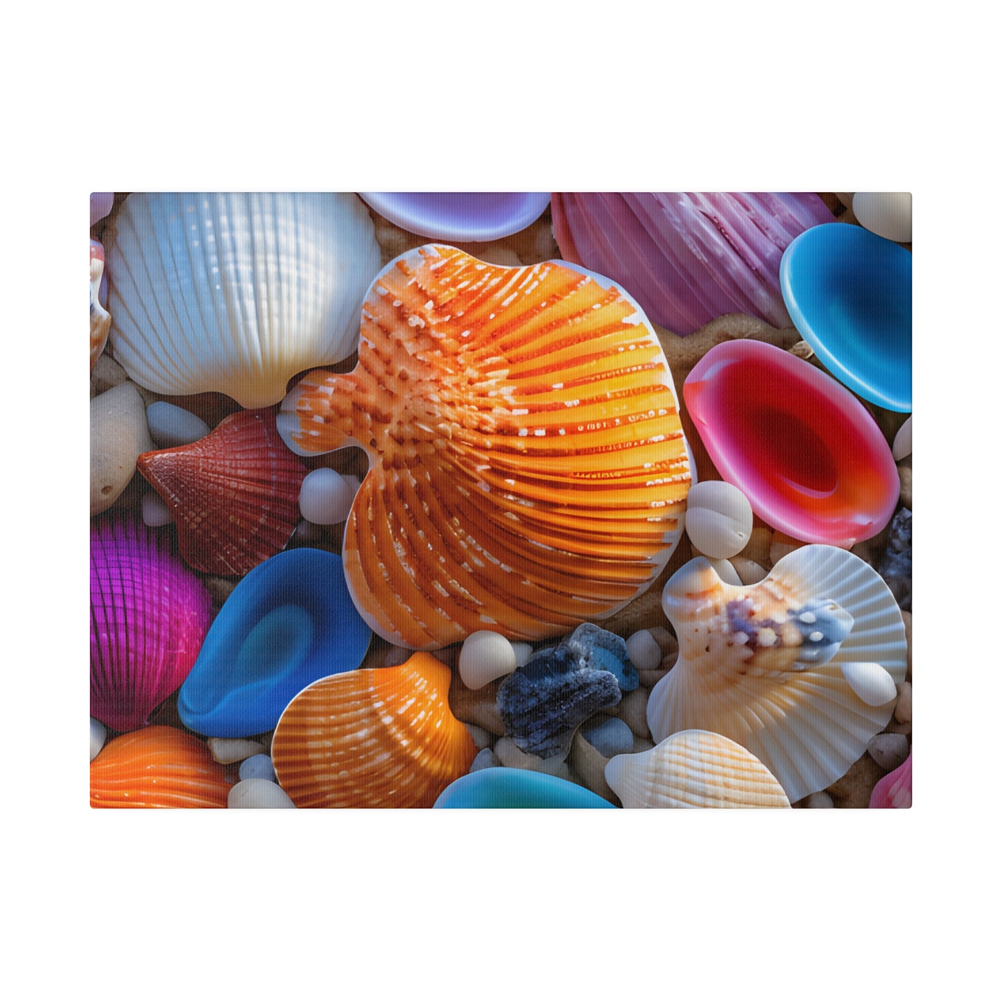 Colorful Seashells Matte Canvas, Stretched, 0.75" pn002