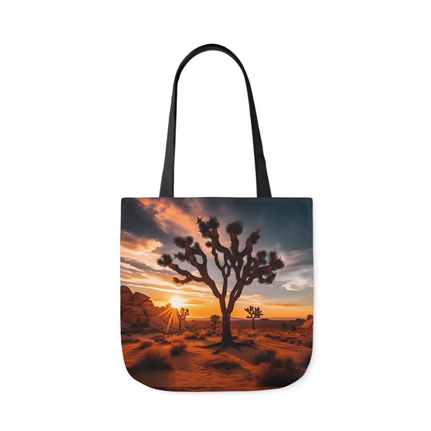 Joshua Tree Polyester Canvas Tote Bag (AOP)