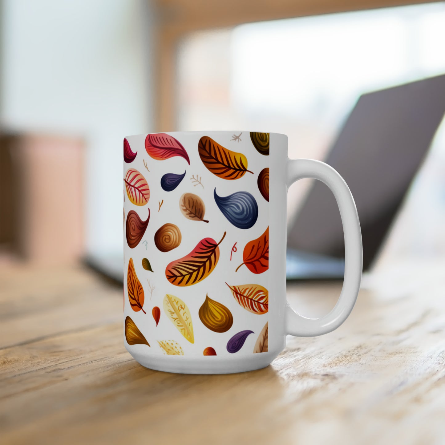 Fall leaves Ceramic Mug 15oz