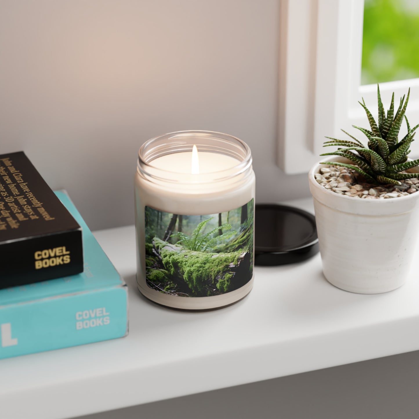 Mossy log Scented Soy Candle, 9oz