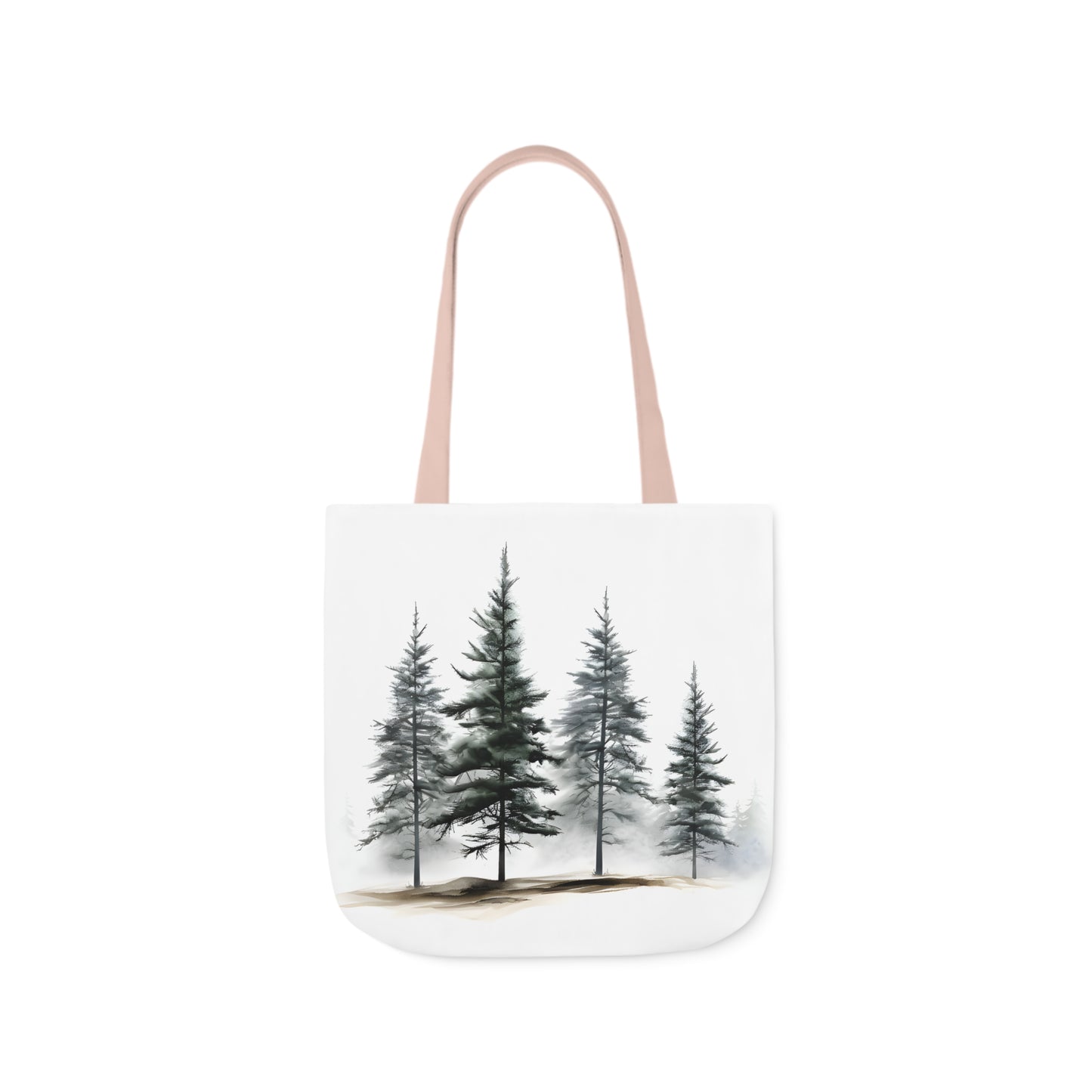 Pine Tree Polyester Canvas Tote Bag (AOP)