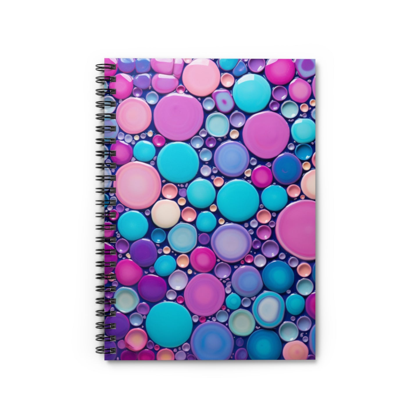 Colorful Polka Dot Spiral Notebook - Ruled Line