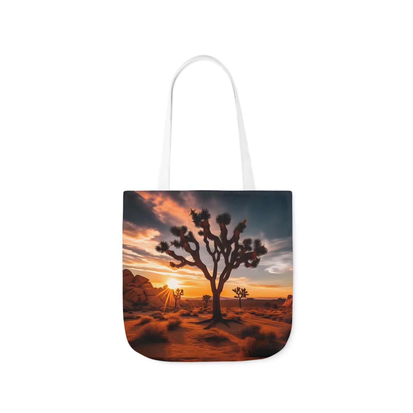 Joshua Tree Polyester Canvas Tote Bag (AOP)