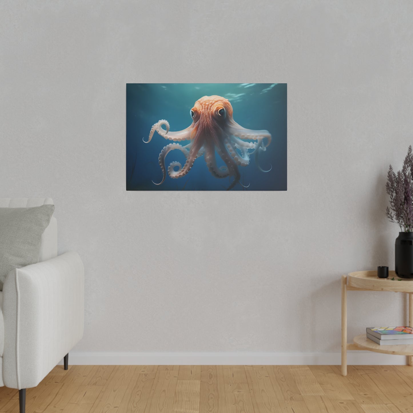 Octopus Matte Canvas, Stretched, 0.75" pn010