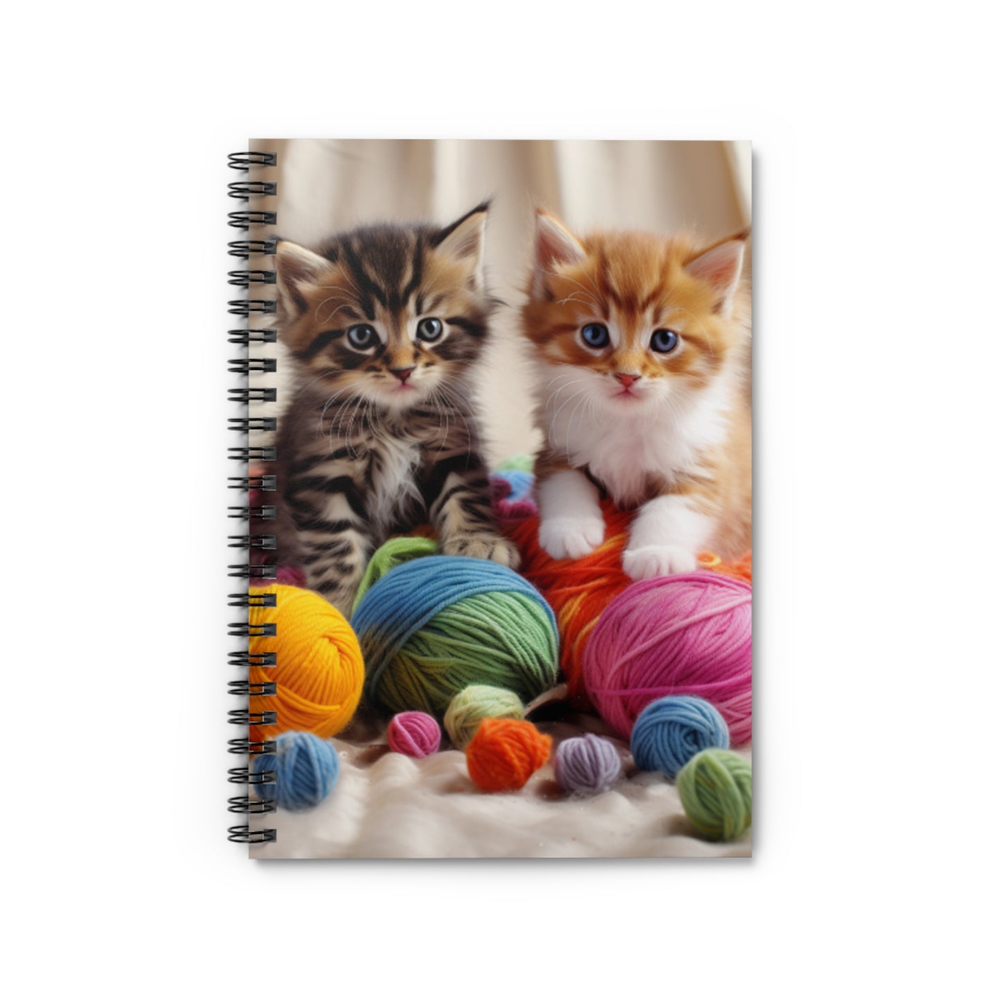 Cute Kittens Spiral Notebook - Ruled Line