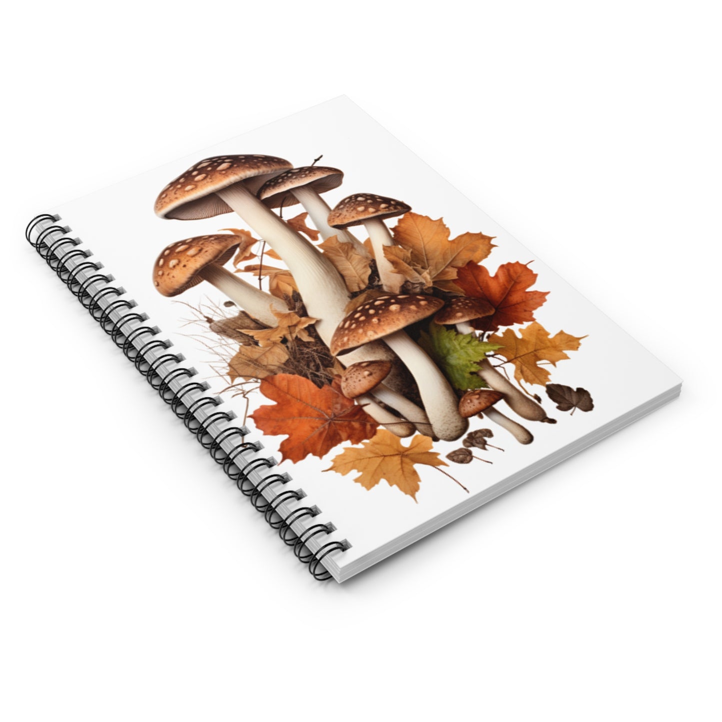 Mushroom Spiral Notebook - Ruled Line