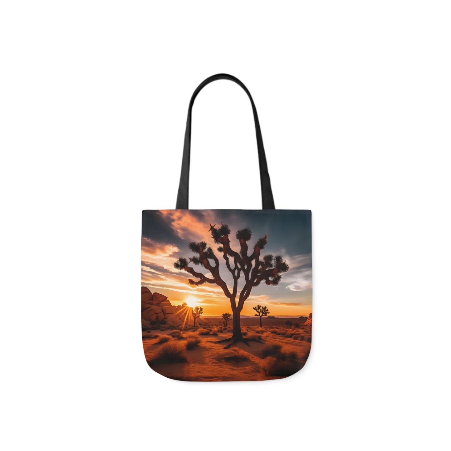Joshua Tree Polyester Canvas Tote Bag (AOP)