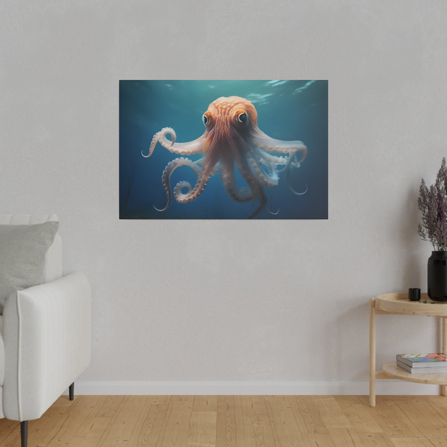 Octopus Matte Canvas, Stretched, 0.75" pn010