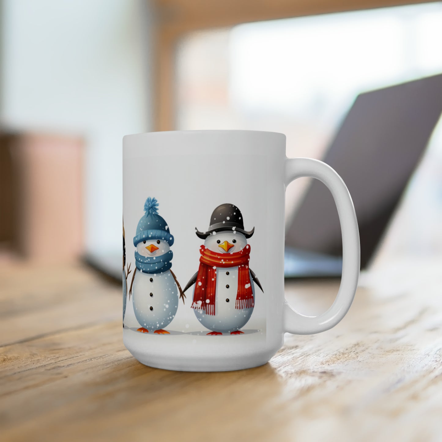 Snow Men Ceramic Mug 15oz