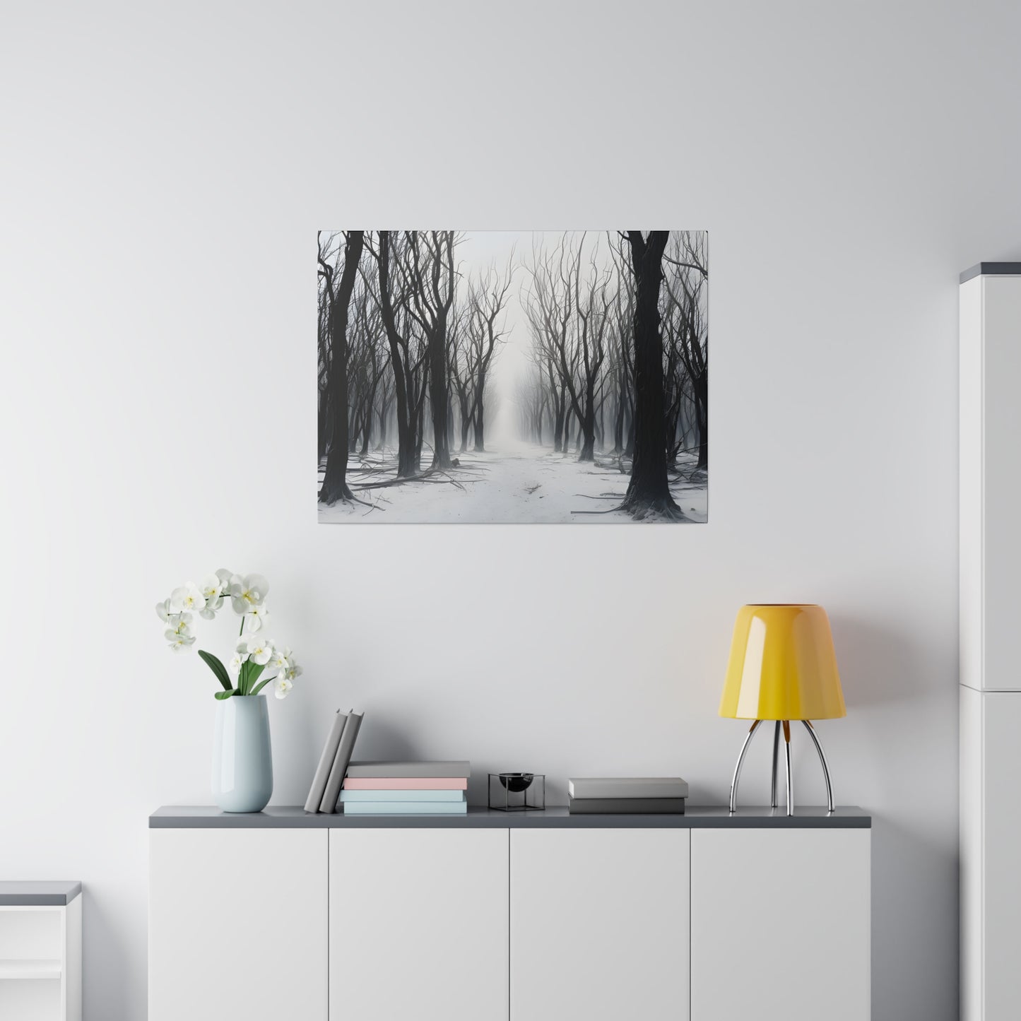 Winter Tree Matte Canvas, Stretched, 0.75"