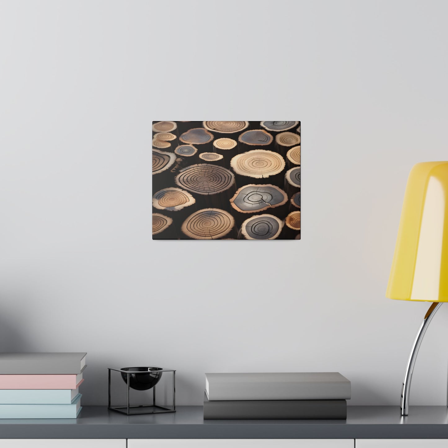 Wood Round Matte Canvas, Stretched, 0.75" pn015