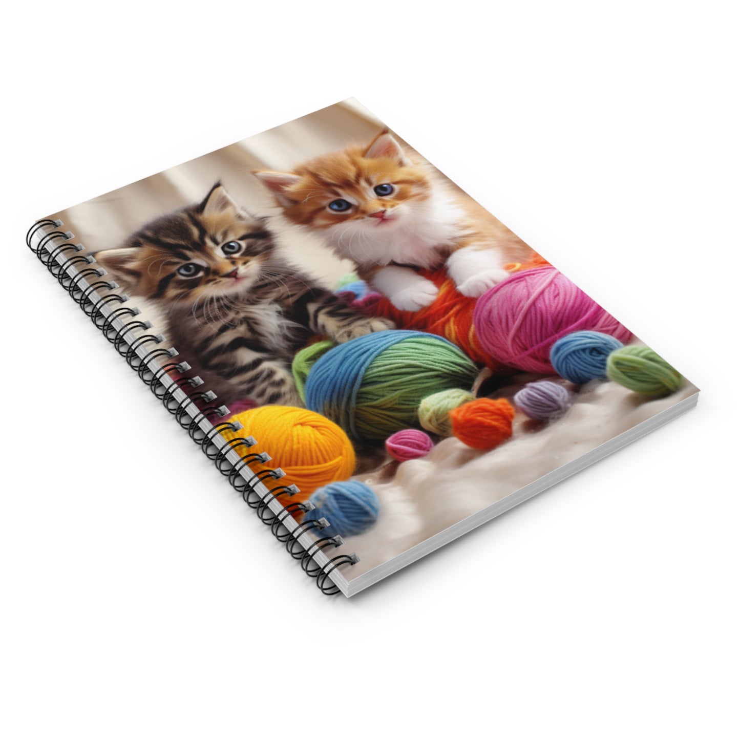Cute Kittens Spiral Notebook - Ruled Line
