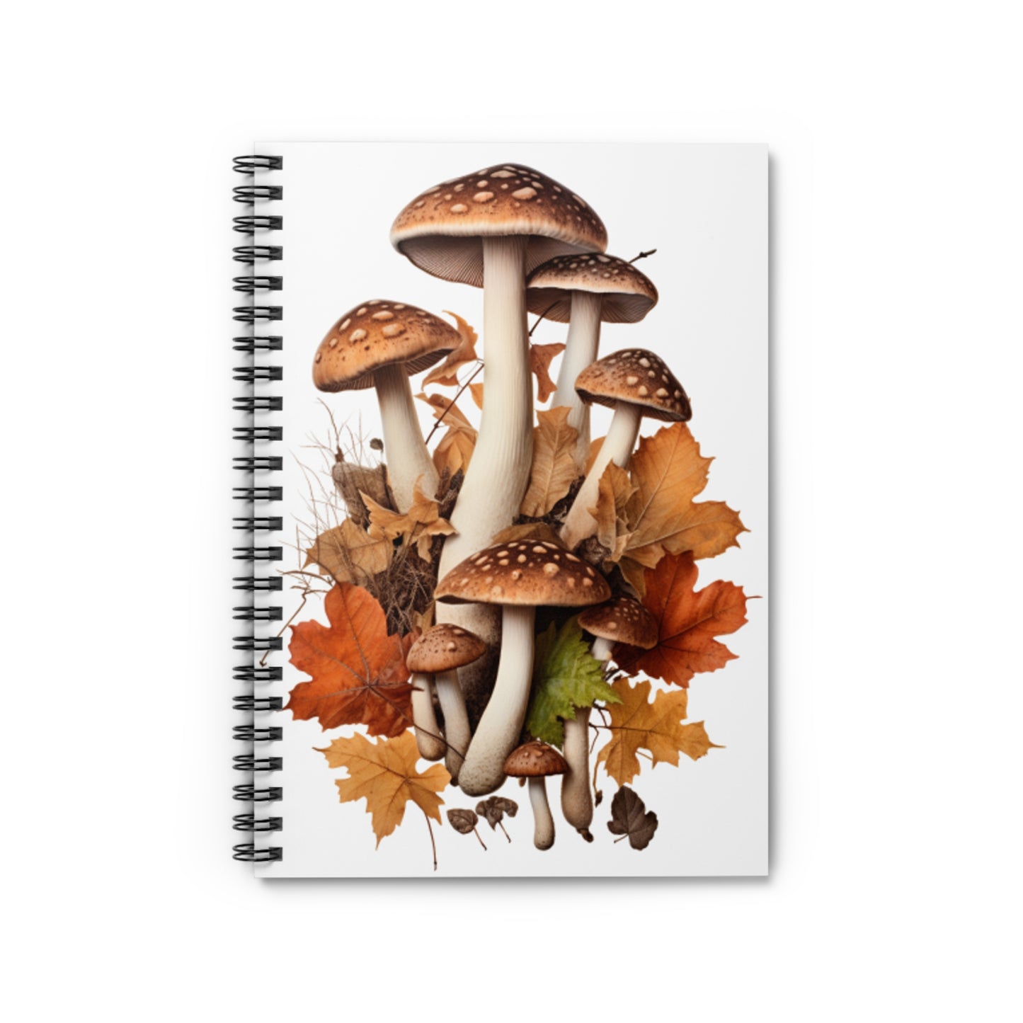 Mushroom Spiral Notebook - Ruled Line