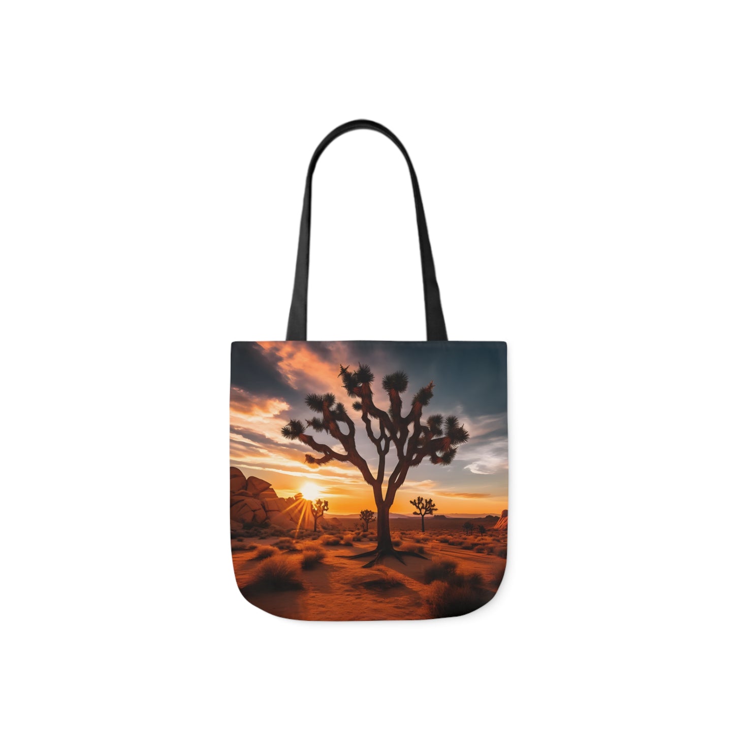 Joshua Tree Polyester Canvas Tote Bag (AOP)