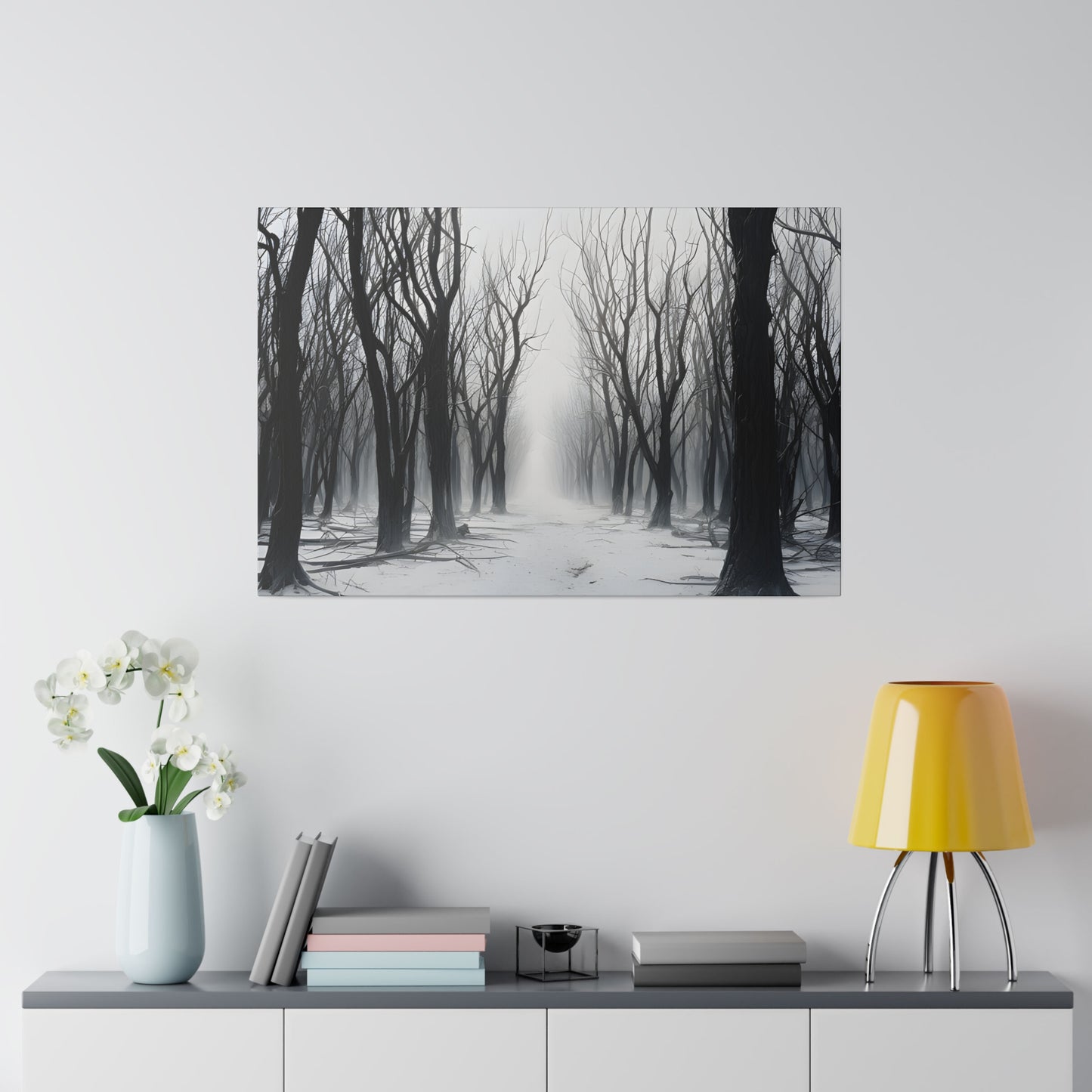 Winter Tree Matte Canvas, Stretched, 0.75"