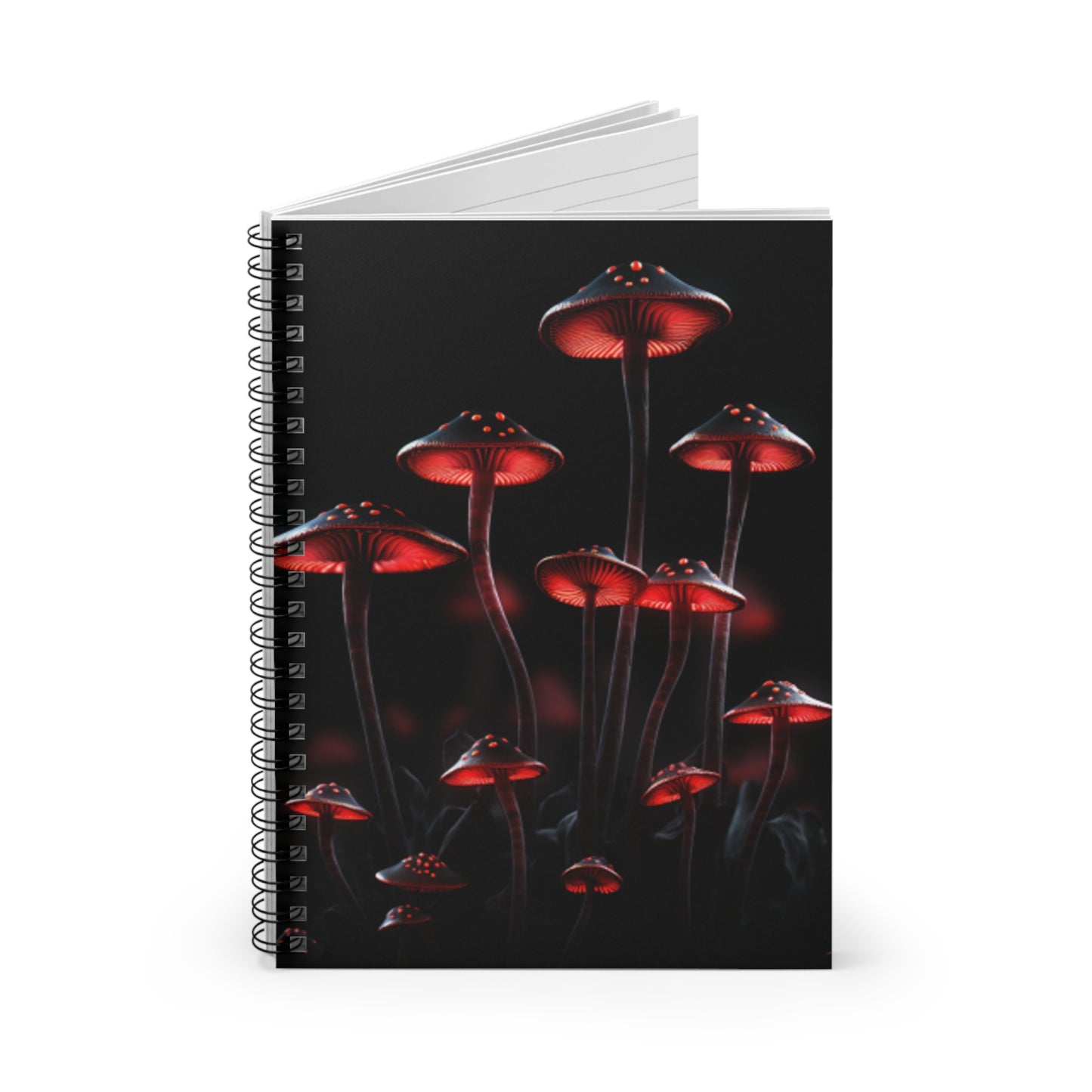 Mushroom Spiral Notebook - Ruled Line