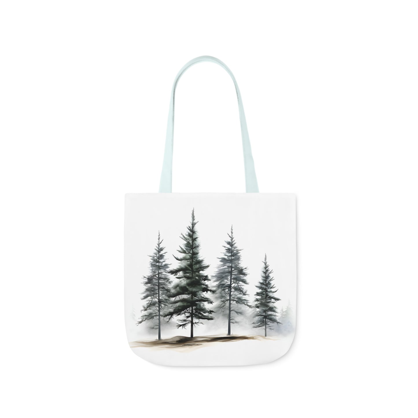 Pine Tree Polyester Canvas Tote Bag (AOP)
