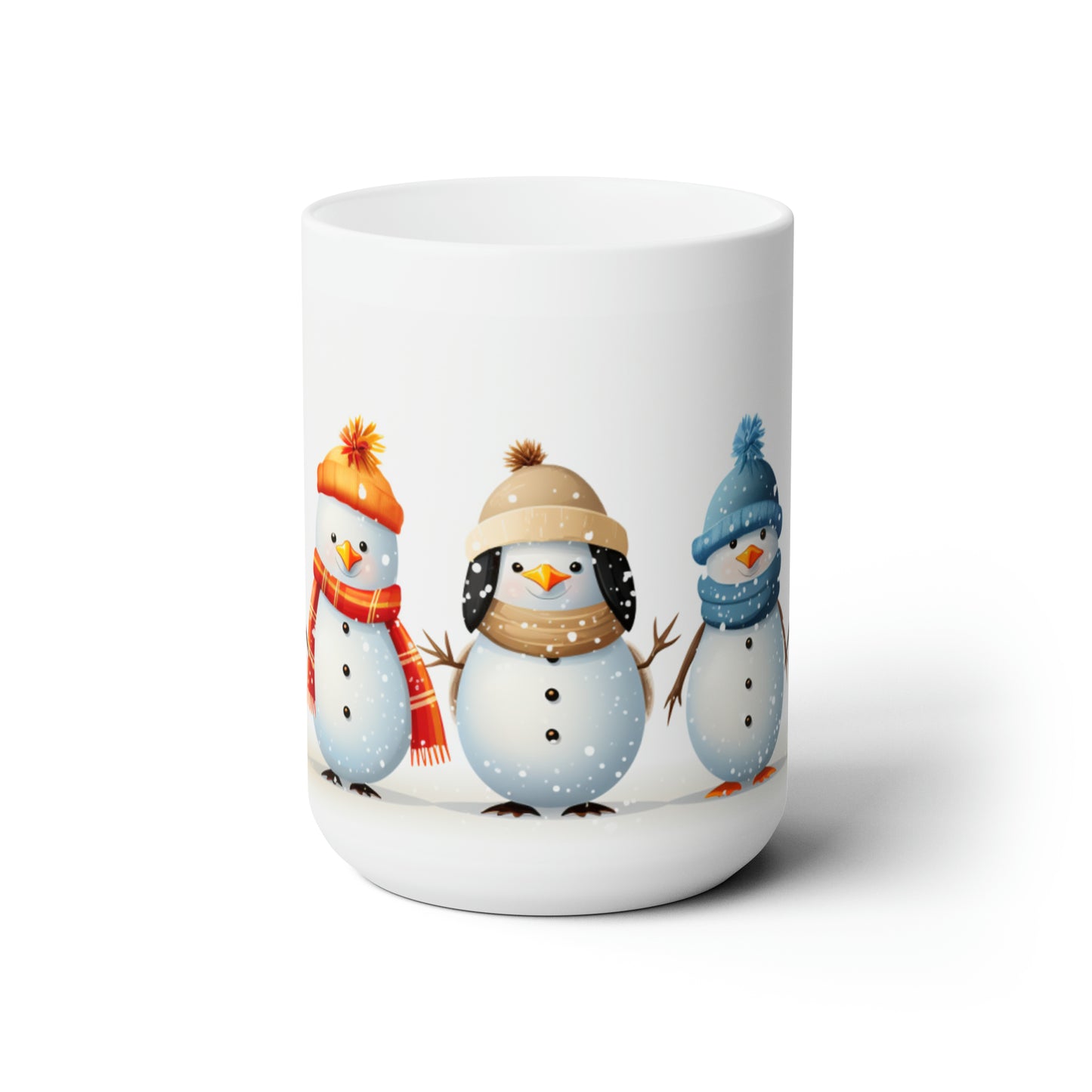 Snow Men Ceramic Mug 15oz