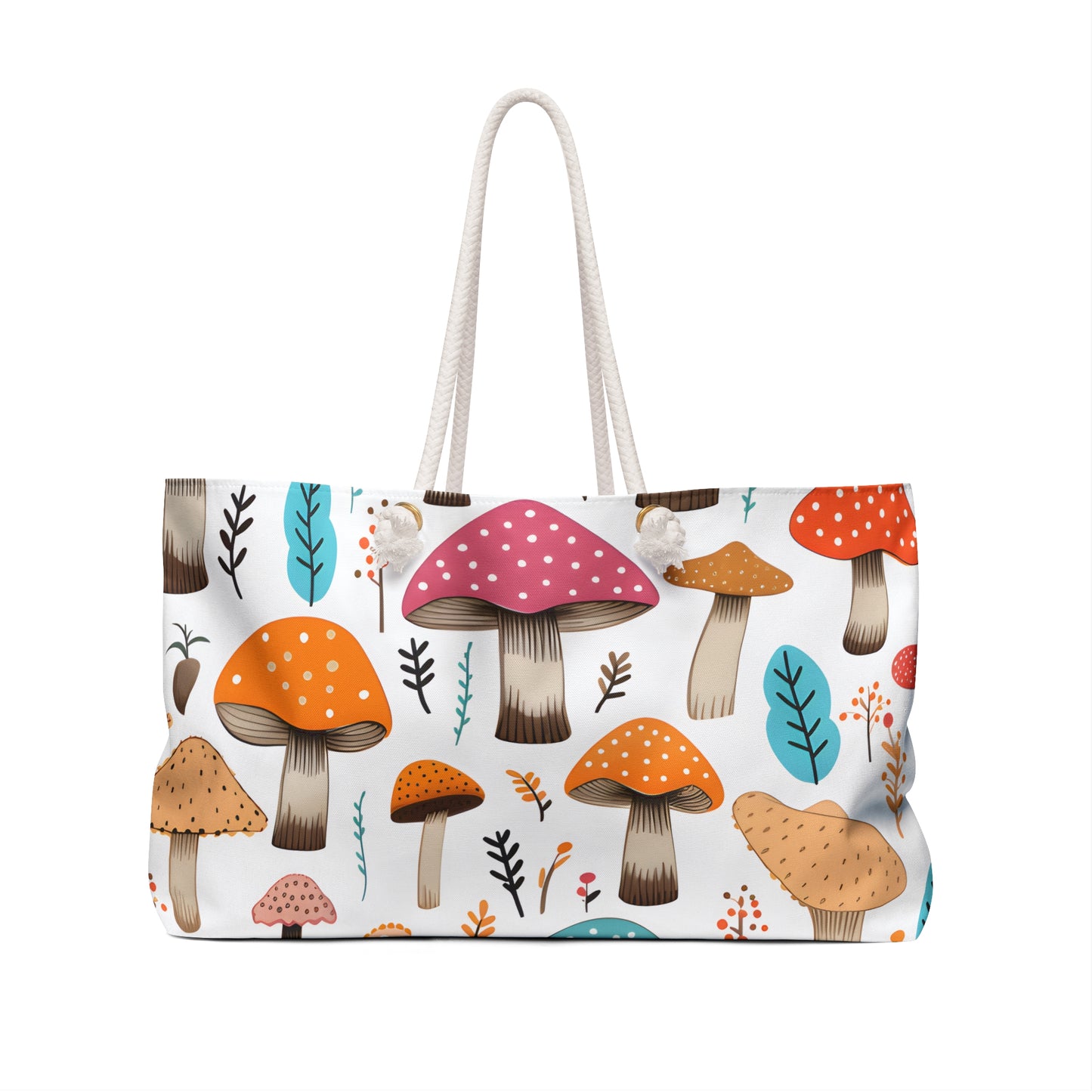 Colorful Mushroom Weekender Bag