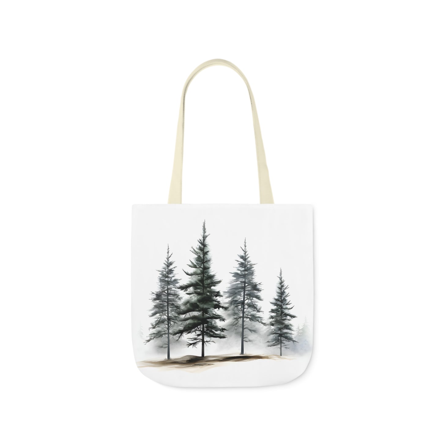 Pine Tree Polyester Canvas Tote Bag (AOP)