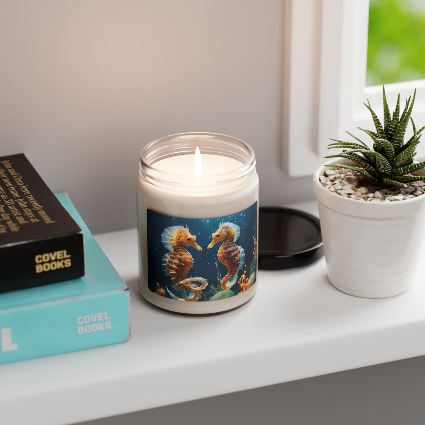 Seahorse Scented Soy Candle, 9oz