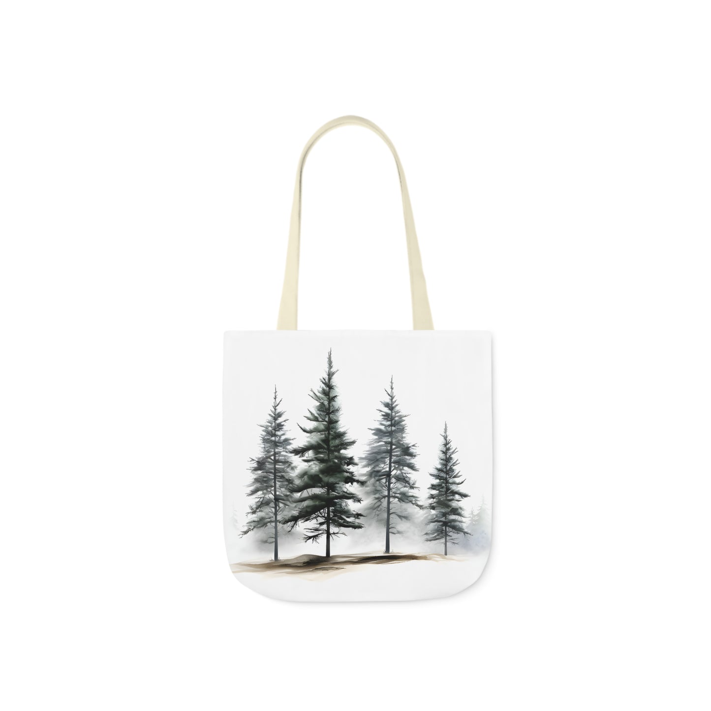 Pine Tree Polyester Canvas Tote Bag (AOP)