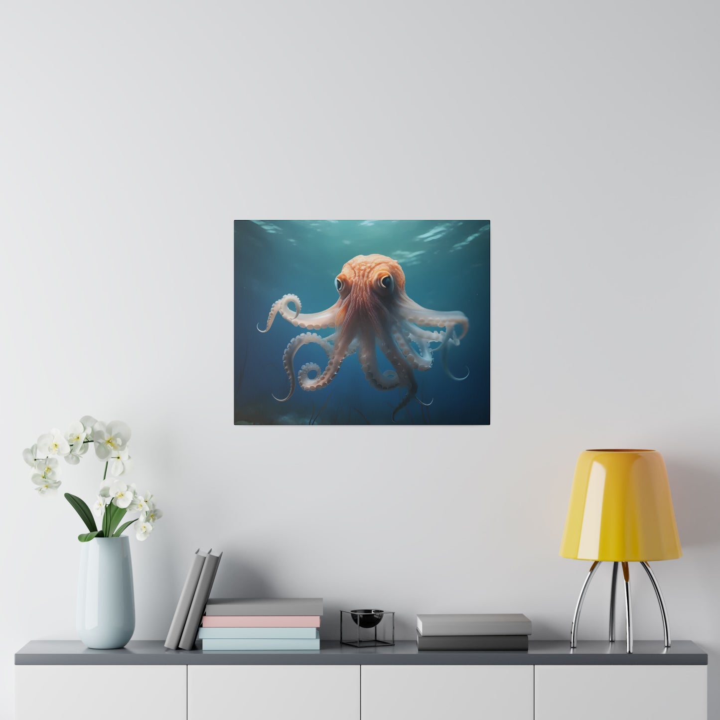 Octopus Matte Canvas, Stretched, 0.75" pn010