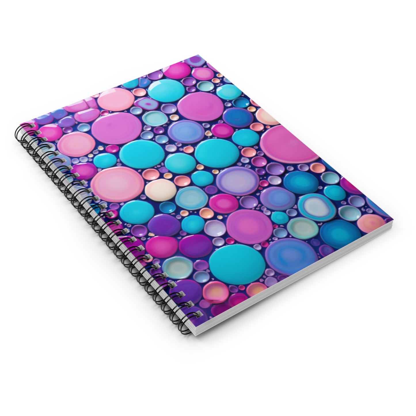 Colorful Polka Dot Spiral Notebook - Ruled Line