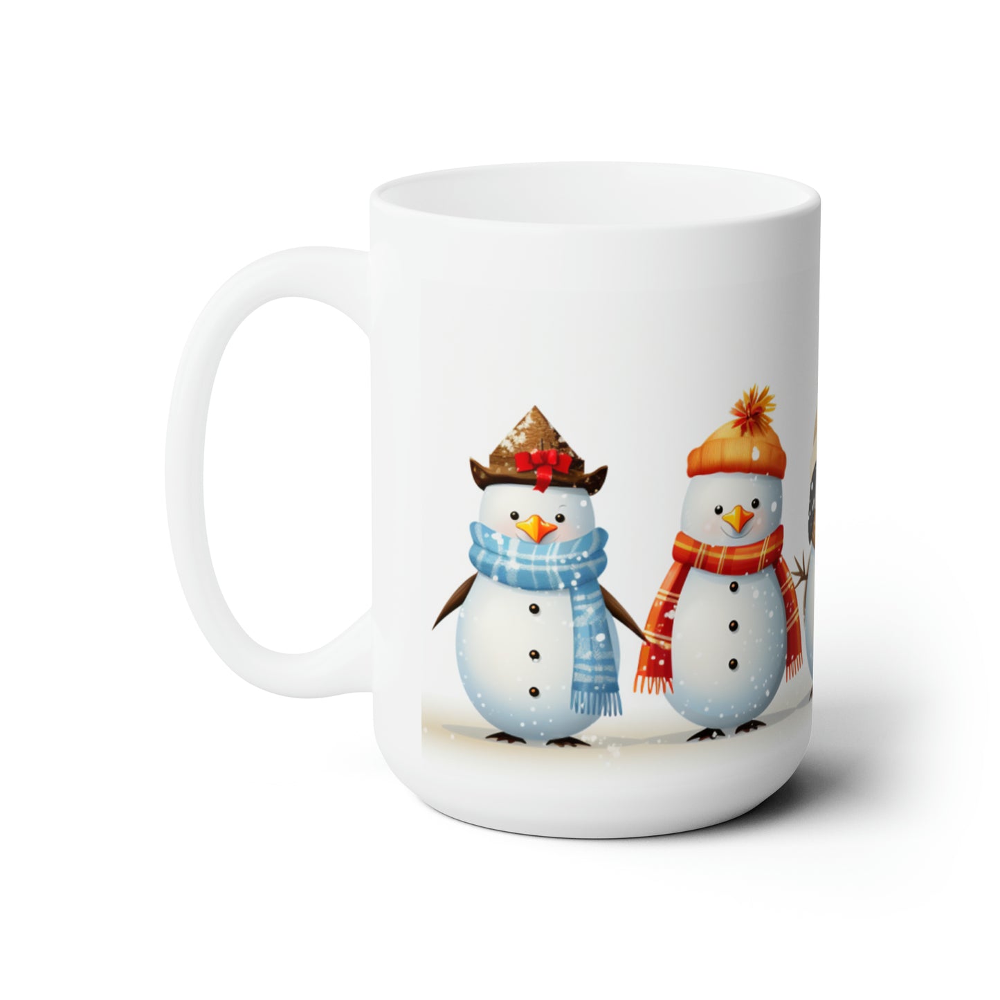 Snow Men Ceramic Mug 15oz