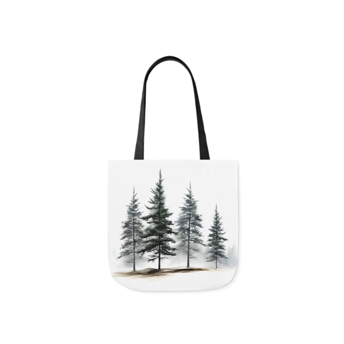 Pine Tree Polyester Canvas Tote Bag (AOP)